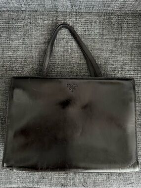 Prada vintage 1990’s dark brown (ebano) Vitello tote